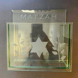 Glass Matzo holder